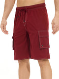 Men's Summer Jogger Knee Length Drawstring Casual Beach Shorts