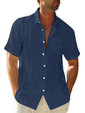 Comfy Short Sleeve Beach Shirts for Men