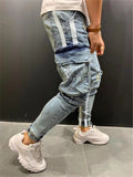 Fashion Comfy Hip Hop Holes Ripped Jeans for Men