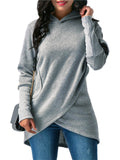 Snappy Irregular Loose Large Size Women's Hoodies