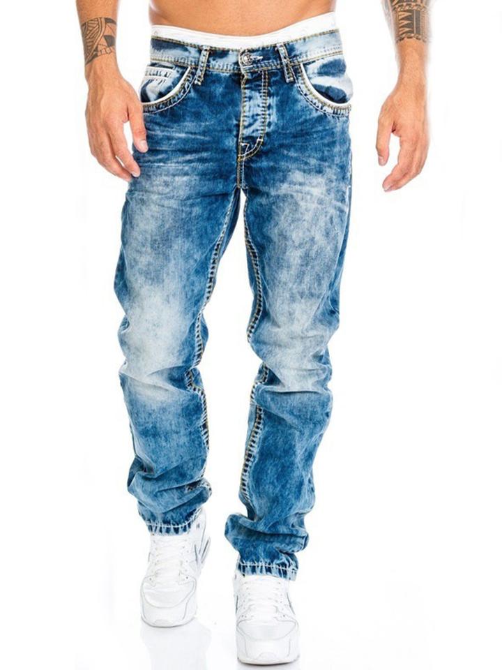 Super Cool Mens Hip-Hop Straight Jeans – ModaSharp