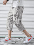 Men’s Relaxed Fit Below Knee 3/4 Length Cargo Shorts