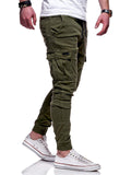 Men's Fashion Drawstring Skinny Cargo Jogger Pants