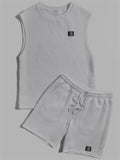 Men's Crew Neck Sleeveless Comfort Sets for Summer