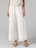 Women's Casual Comfy Cropped Cotton Pants