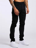 Trendy Skintight Mid-waisted Slim Men's Jeans for Sports