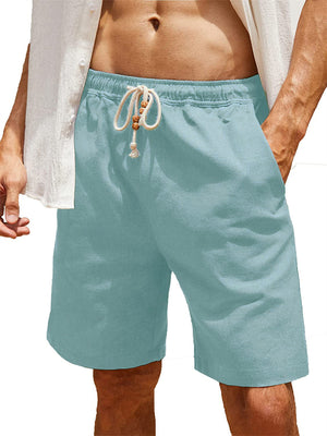 Men's Summer Casual Drawstring Quick Dry Beach Shorts