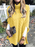 Turtle Neck Solid Color Loose Sweaters
