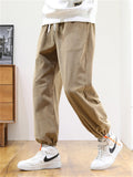 Winter Casual Extra Loose Wide Leg Thicken Men Sport Long Pants