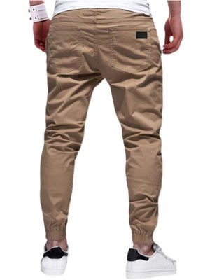 Vogue Fit Casual Male Solid Color Slippy Cargo Pants