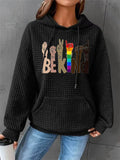 Comfort Relaxed Be Kind Printed Hoodies for Women