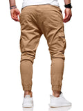 Men's Fashion Drawstring Skinny Cargo Jogger Pants