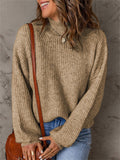 Simple Style Daily Extra Loose Long Sleeve Knitted Women Sweater