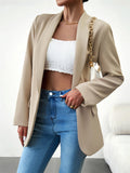 Temperament Open Front Office Blazer Coat for Lady