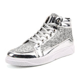 Men's Personality Casual High-top Sequins Martin Boots