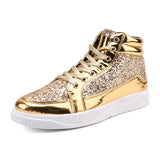 Men's Personality Casual High-top Sequins Martin Boots