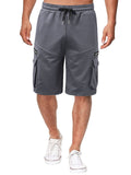 Men's Cotton Blend Plus Size Casual Knee Length Shorts in Summer