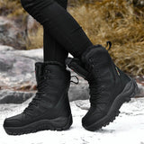 Winter Super Warm Plus Size Motorcycle Plush Boots