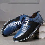 Men's Lace Up Microfiber Leather Shoes