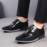 Men's Lace Up Microfiber Leather Shoes