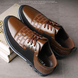 Men's Lace Up Microfiber Leather Shoes