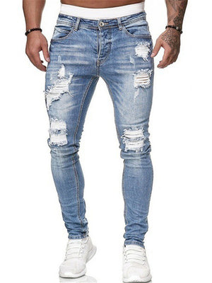 Men's Cool Slim Fit Ripped Skinny Jeans