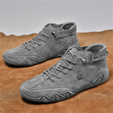 Male Lightweight Wearproof High-top Casual Shoes