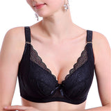 Women's Plus Size Minimizer Busty Lace Bras - Blue