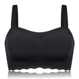 Wireless Seamless Elastic Bandeau Bras With Convertible Straps