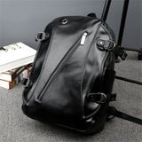 Men's Stylish Hidden Earphone Hole USB Charging Travel Backpacks