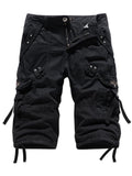 Men’s Relaxed Fit Below Knee 3/4 Length Cargo Shorts