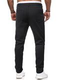 Men's Classic Black Street Slim Fit Cozy Ripped Denim Pants