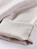 Casual Loose Comfy Linen Buttons Long Sleeve Shirts