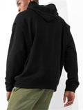 Male Winter Fleece Warm Loose Sports Daily Hoodie