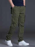 Men's Cozy 100% Cotton Multi Pockets Cargo Pants