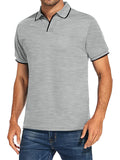 Simple Office Wear Solid Cozy Short Sleeve POLO Shirt for Men