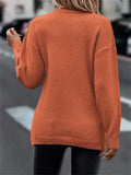 Sexy Lady V Neck Crisscross Jacquard Slim Fashion Knitted Sweaters