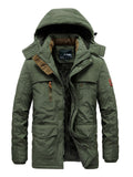 Men Detachable Hoodies Cotton-Padded Coats