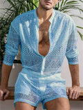 Summer Sexy See Through Beach Outfit for Men