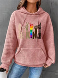 Comfort Relaxed Be Kind Printed Hoodies for Women