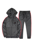 Male Casual Loose Comfort Hooded Running Suits