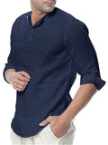 Men's Long Sleeve Breathable O-Neck Shirts