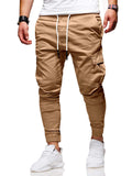 Men's Fashion Drawstring Skinny Cargo Jogger Pants