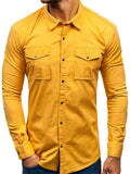 Classic Button Up Mens Safari Shirt