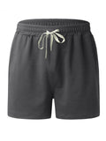 Men's Summer Sandy Beach Drawstring Sports Shorts with Pocket