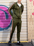 Male Casual Loose Comfort Hooded Running Suits