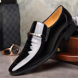 Business Elite Men's Pointed Toe Breathable Slip-on Dress Shoes