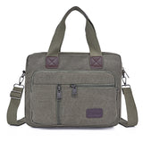 Men's Large Capacity Multifunctional Canvas Business Handbag