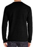 Men's Casual Round Neck Long Sleeve Daily Wear Solid Color T-Shirt