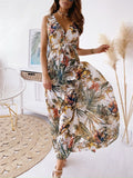 Women's Beautiful All-Over Floral Print Summer Holiday Dresses